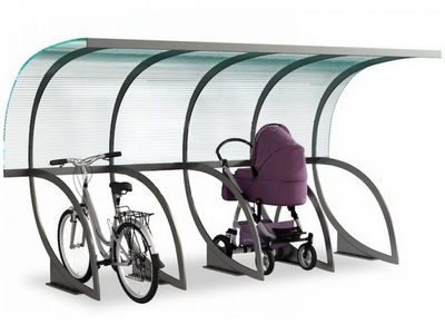 Парковка для колясок и велосипедов с навесом 1 - вид 1