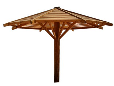 Деревянный зонт арт. тт02 - вид 1