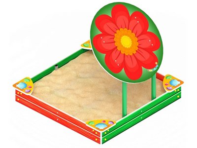 Песочница с навесом Забава Цветок/Бабочка