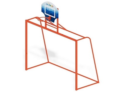 Ворота футбольные мини с баскетбольным щитом СО 2.60.03 - вид 1