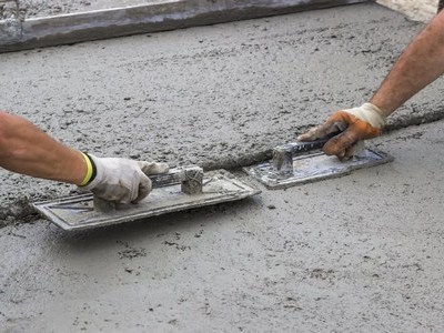 Подготовка твёрдого бетонного основания - вид 1