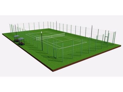 Теннисный корт Торуда 2 (37х19, игровое поле 24х11) - вид 1