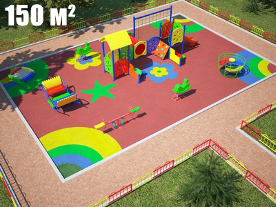 Площадка для детского сада Торуда-1 (10х15 м) - вид 1