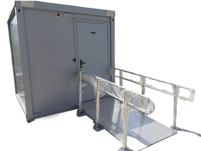 Туалетный модуль для МГН T-6 (Для подключения к воде и канализации) - вид 1