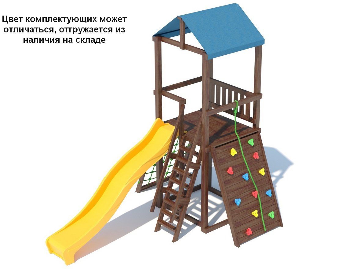 Детский игровой комплекс серия А1 модель 1 с тканевой крышей